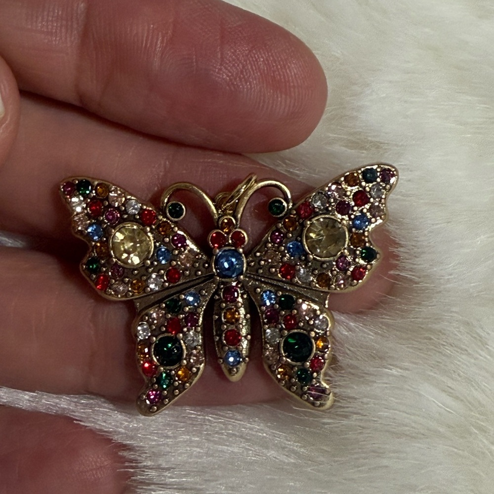 Multicolor Gucci Butterfly Zipper Pull